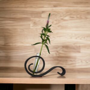 Serene Swirl Vase - Blackish Matte