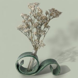 Serene Swirl Vase - Precious Stone